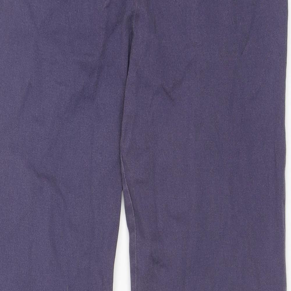 BHS Womens Purple Cotton Tapered Jeans Size 14 L28 in Regular