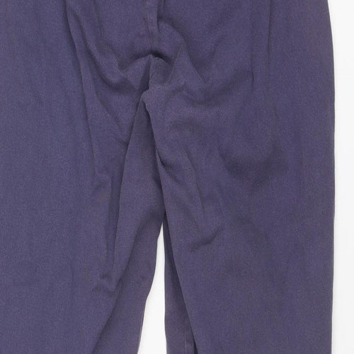 BHS Womens Purple Cotton Tapered Jeans Size 14 L28 in Regular