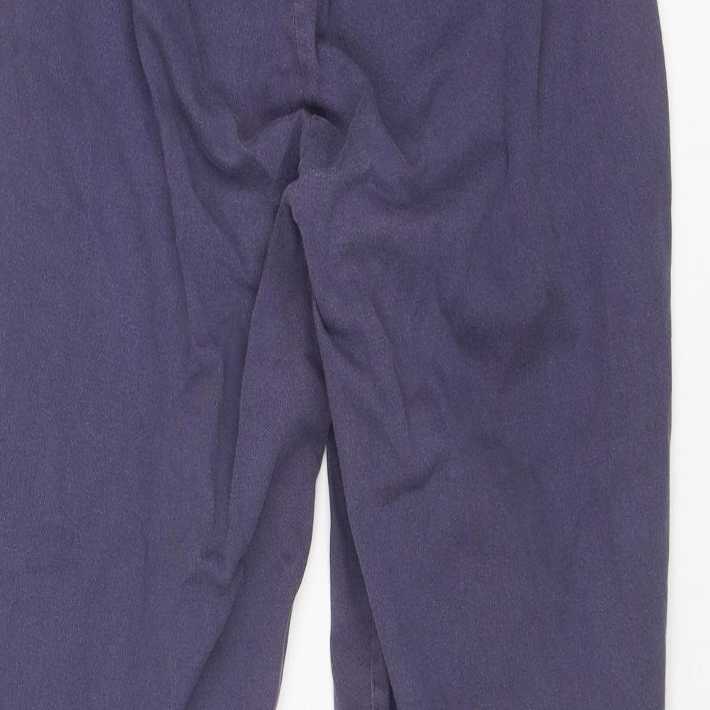 BHS Womens Purple Cotton Tapered Jeans Size 14 L28 in Regular