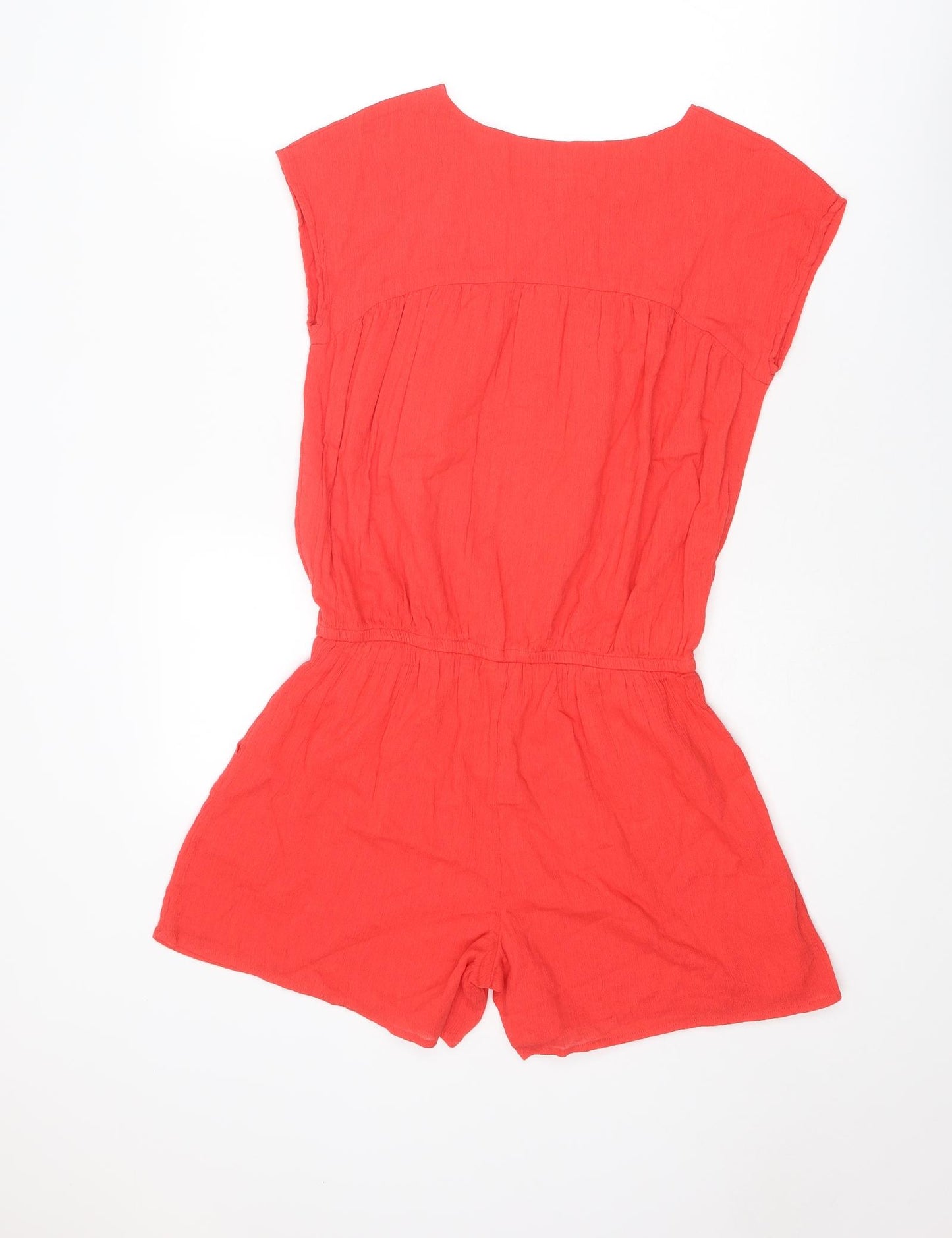 Gap Girls Red Cotton Playsuit One-Piece Size 2XL L4 in Button