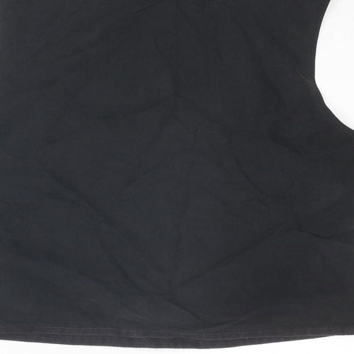 Oasis Womens Black Viscose Basic Tank Size 16 Round Neck