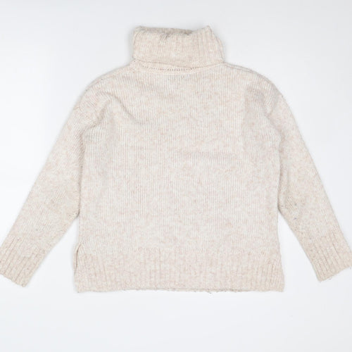 Banana Republic Womens Pink Roll Neck Polyester Pullover Jumper Size XS