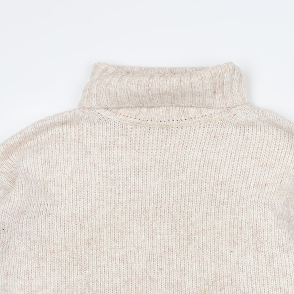 Banana Republic Womens Pink Roll Neck Polyester Pullover Jumper Size XS