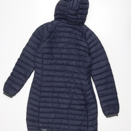 RAB Womens Blue Quilted Coat Size 10 Zip