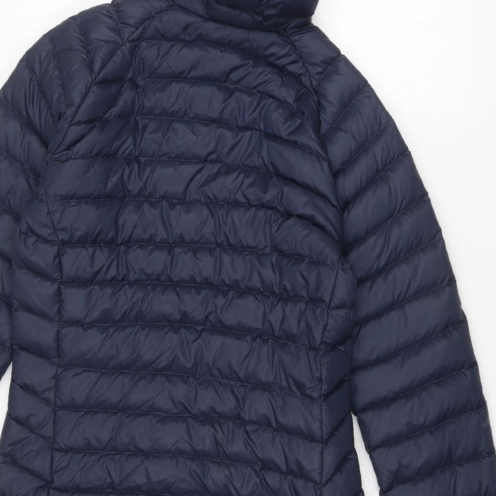 RAB Womens Blue Quilted Coat Size 10 Zip