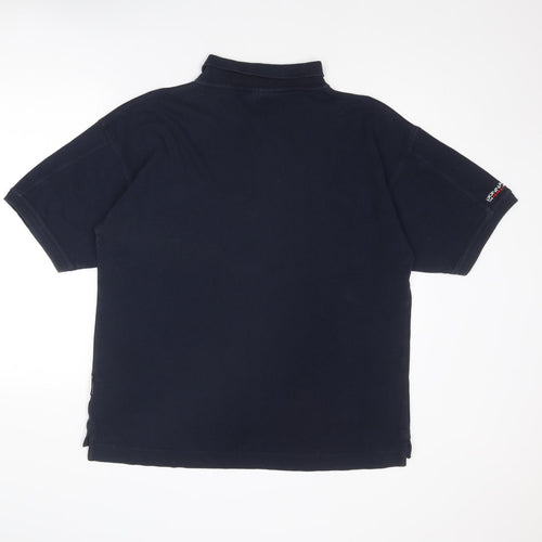 Donnay Mens Blue Cotton Polo Size XL Collared Button