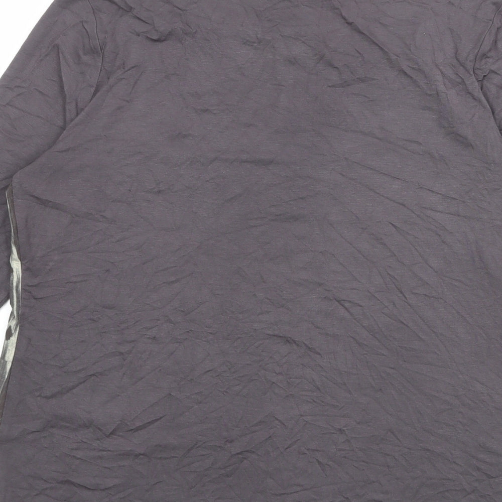Laura Ashley Womens Multicoloured Geometric Viscose Basic Blouse Size 10 Boat Neck - Embellished Neckline
