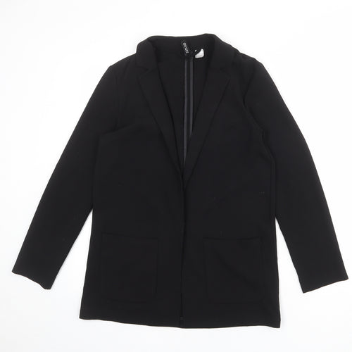 Divided by H&M Womens Black Polyester Jacket Blazer Size 8