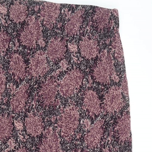 Fashion Plus Womens Multicoloured Geometric Polyester A-Line Skirt Size 20