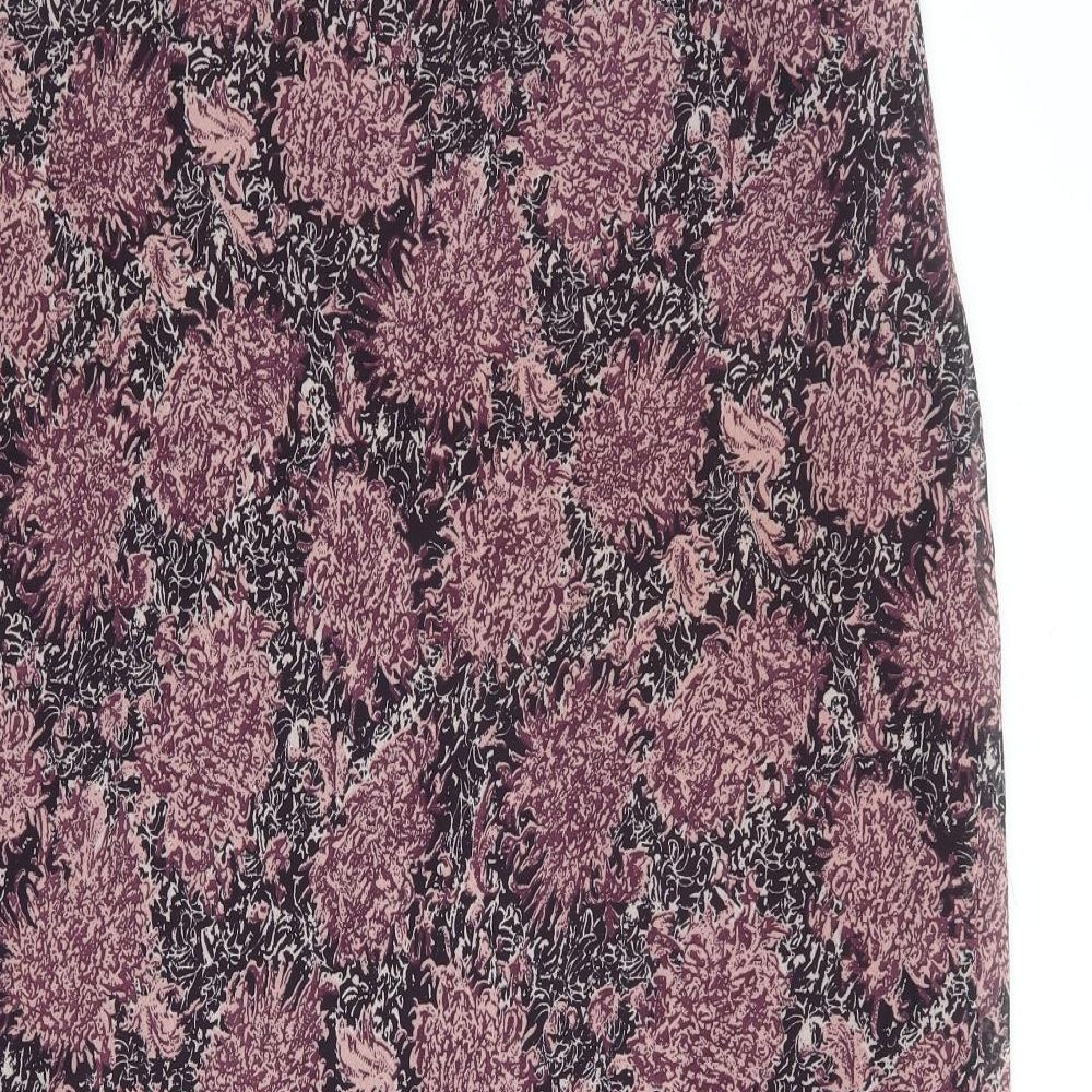 Fashion Plus Womens Multicoloured Geometric Polyester A-Line Skirt Size 20