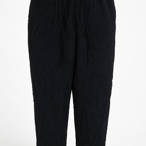 Marks and Spencer Womens Black Viscose Trousers Size 12 L30 in Regular