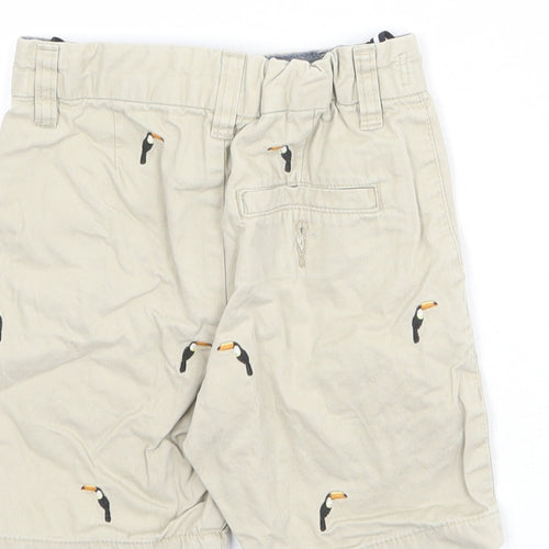 NEXT Boys Beige Cotton Chino Shorts Size 5 Years L6 in Regular Zip - Toucan