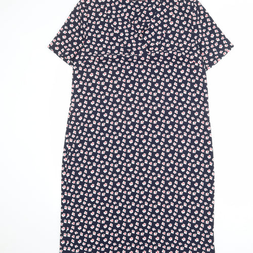 Select Womens Multicoloured Floral Polyester Sheath Size 12 V-Neck Pullover
