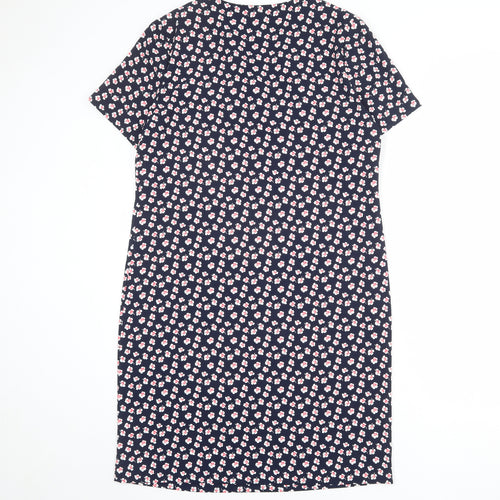 Select Womens Multicoloured Floral Polyester Sheath Size 12 V-Neck Pullover