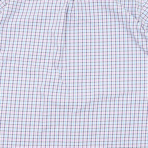 Skopes Mens Multicoloured Check Cotton Button-Up Size 3XL Collared Button