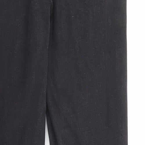 Topshop Womens Black Cotton Skinny Jeans Size 28 in L30 in Regular Button