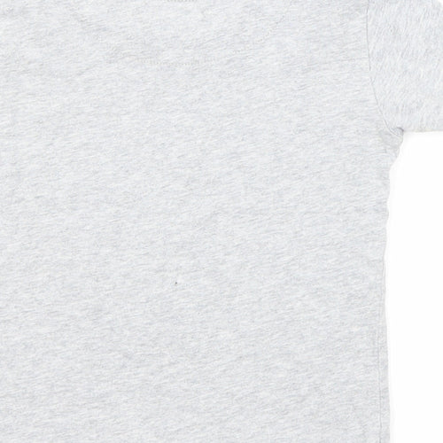 Lyle & Scott Boys Grey Cotton Basic T-Shirt Size 2 Years Round Neck Pullover