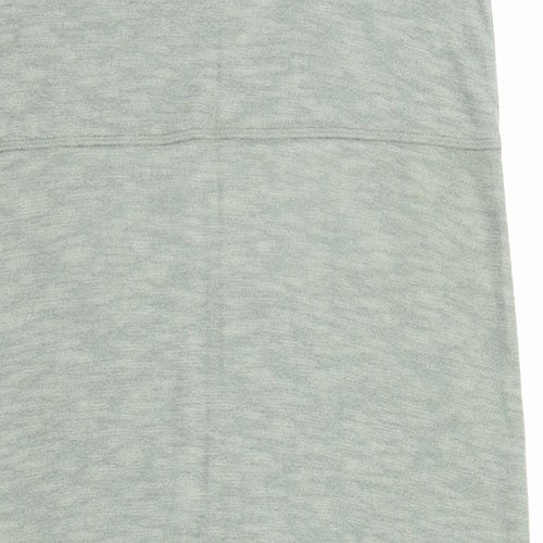 The Lounge Edit Womens Green Cotton A-Line Size 12 Round Neck Pullover