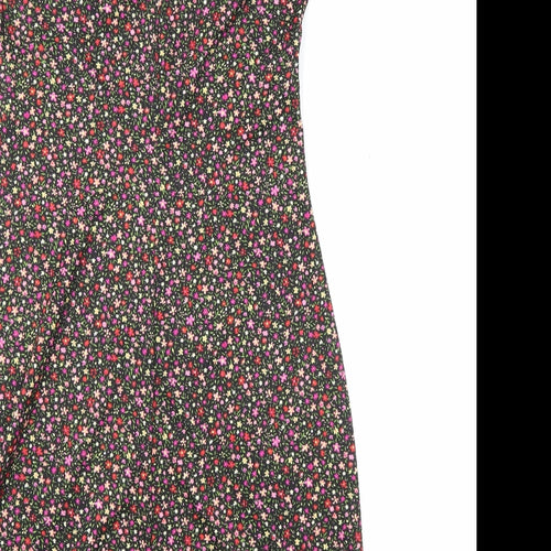 Kit Womens Multicoloured Floral Polyester A-Line Size 10 Off the Shoulder Pullover