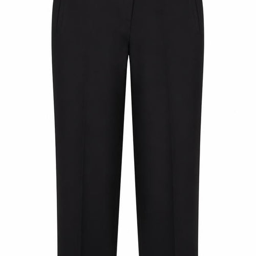 Miss Selfridge Womens Black Polyester Chino Trousers Size 10 L26 in Regular Zip