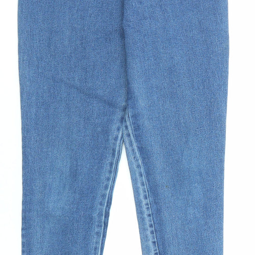 St Michael Womens Blue Cotton Jegging Jeans Size 10 L27 in Regular