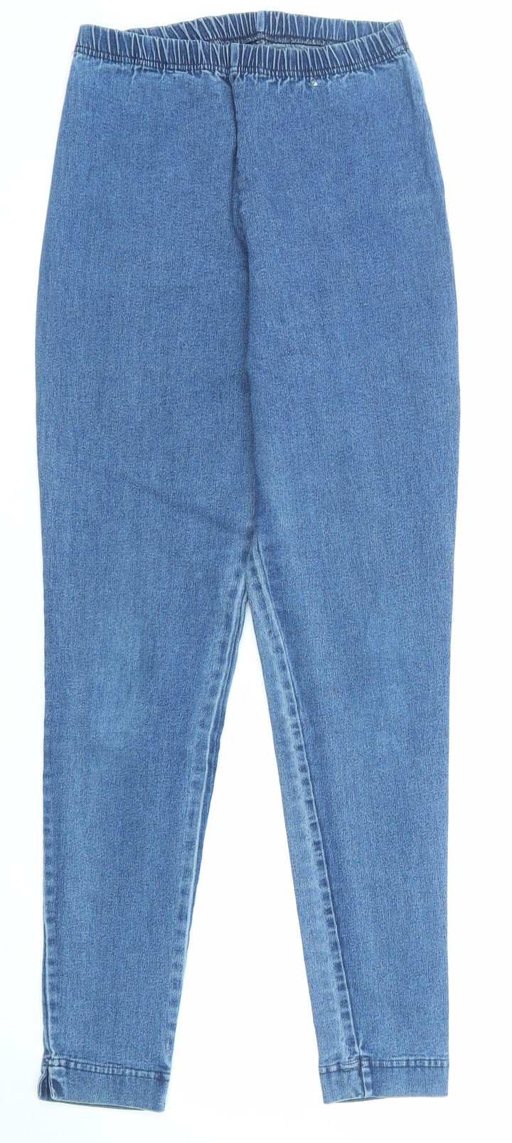 St Michael Womens Blue Cotton Jegging Jeans Size 10 L27 in Regular