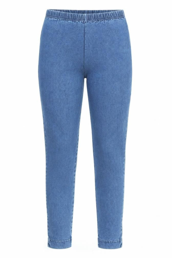 St Michael Womens Blue Cotton Jegging Jeans Size 10 L27 in Regular