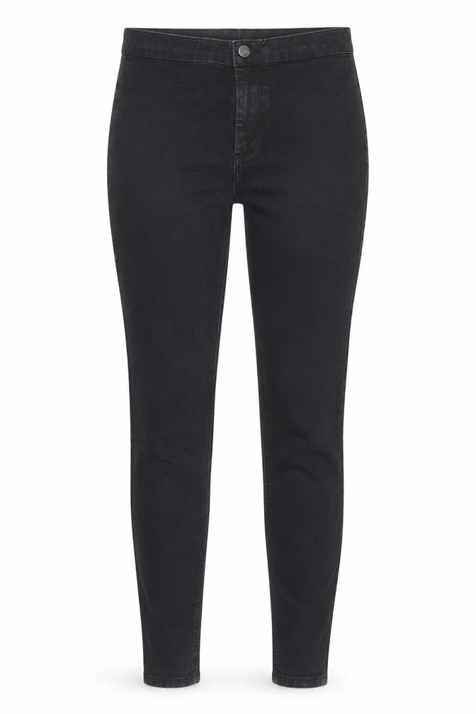 Topshop Womens Black Cotton Skinny Jeans Size 28 in L32 in Regular Zip