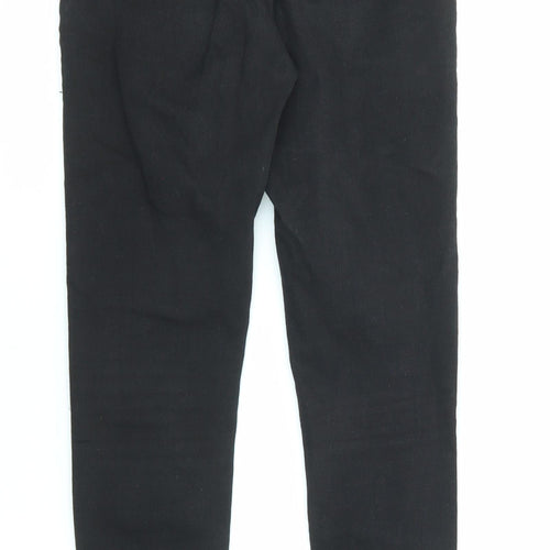 Topshop Womens Black Cotton Skinny Jeans Size 28 in L32 in Regular Zip
