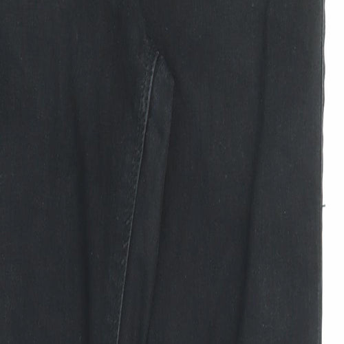 Topshop Womens Black Cotton Skinny Jeans Size 28 in L32 in Regular Zip