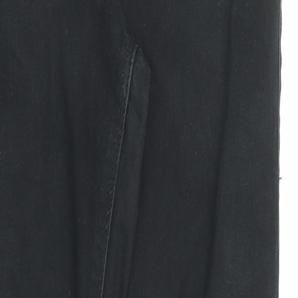 Topshop Womens Black Cotton Skinny Jeans Size 28 in L32 in Regular Zip