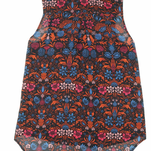 H&M Womens Multicoloured Geometric Polyester Basic Tank Size 6 Collared