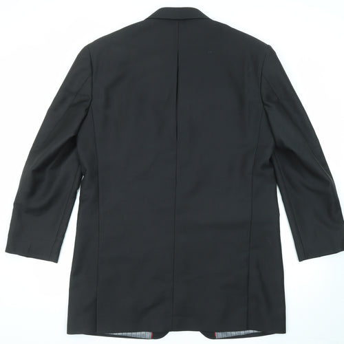 Pallini Mens Black Polyester Jacket Suit Jacket Size 42 Regular