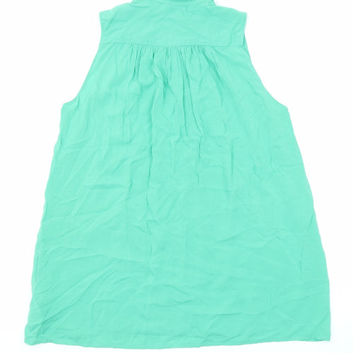 Gap Womens Green Viscose Basic Tank Size XS Collared