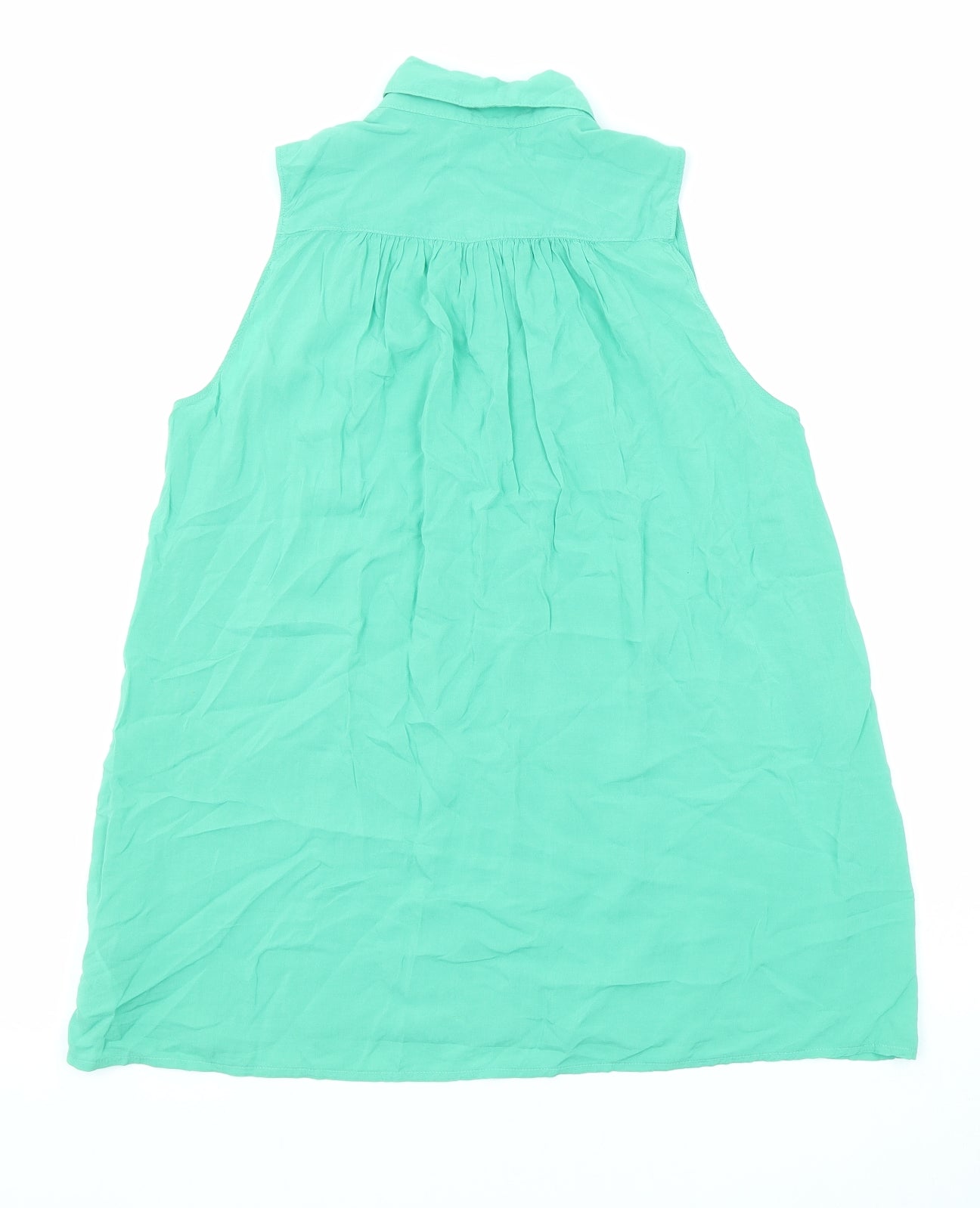 Gap Womens Green Viscose Basic Tank Size XS Collared