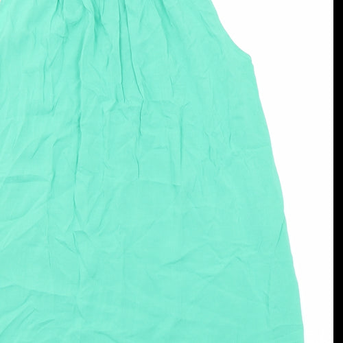 Gap Womens Green Viscose Basic Tank Size XS Collared