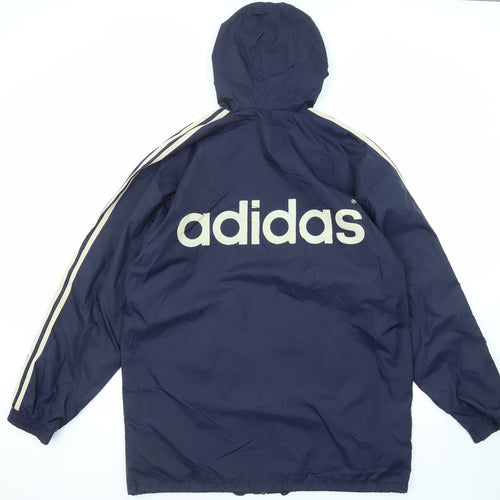 adidas Mens Blue Jacket Size M Zip