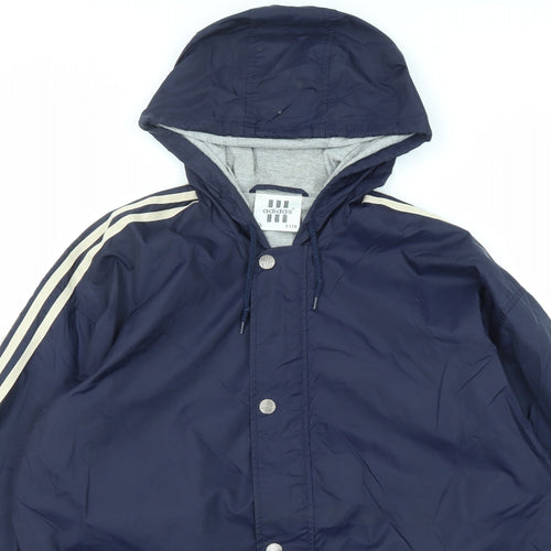 adidas Mens Blue Jacket Size M Zip