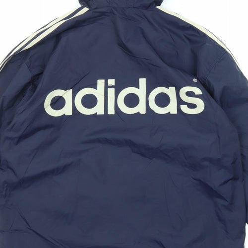 adidas Mens Blue Jacket Size M Zip