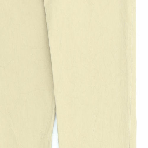 GAS Womens Beige Cotton Trousers Size 31 in L34 in Regular Zip