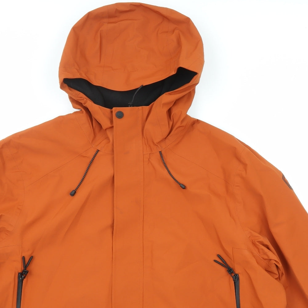Marks and Spencer Mens Orange Jacket Size XL Zip