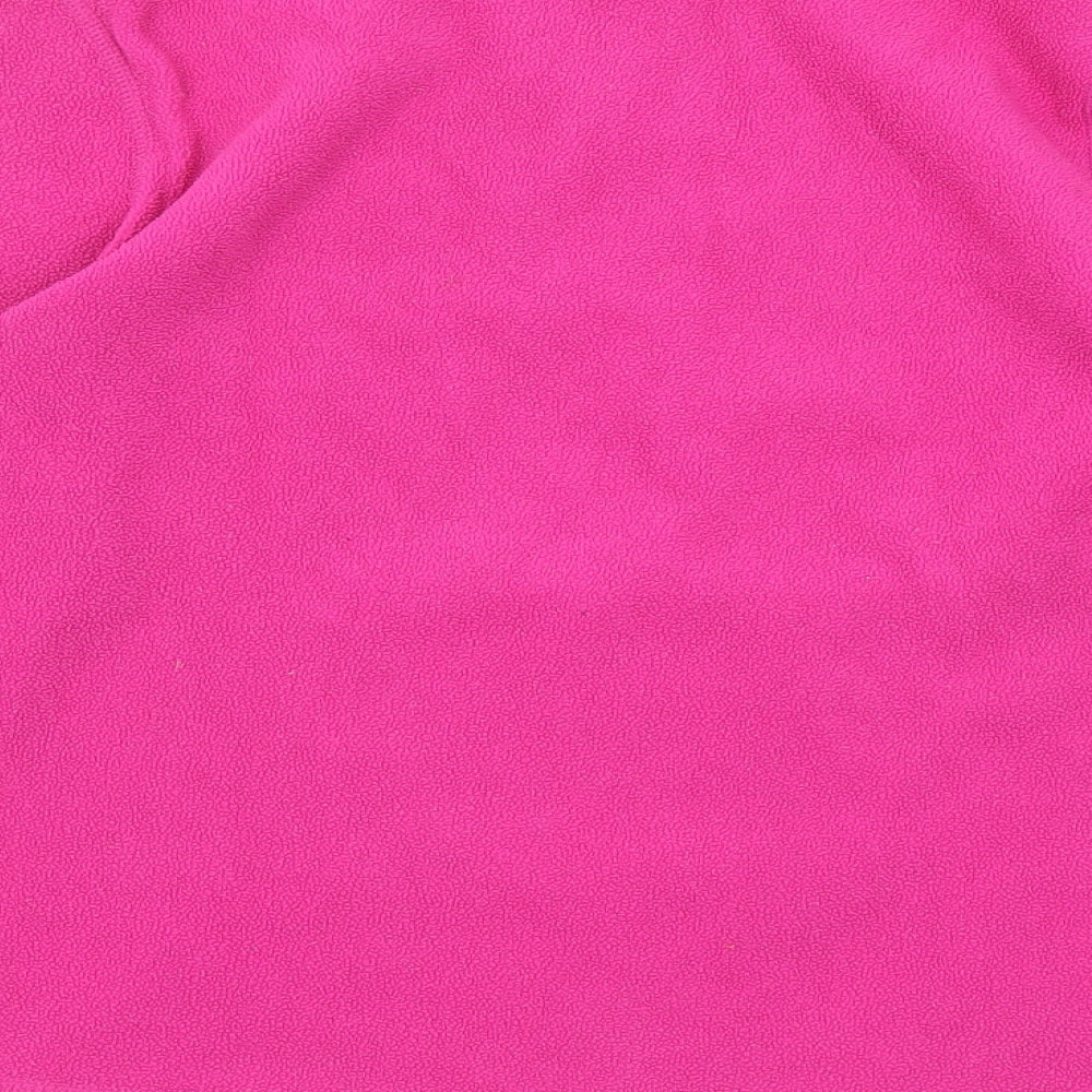 Regatta Womens Pink Polyester Pullover Sweatshirt Size S Zip