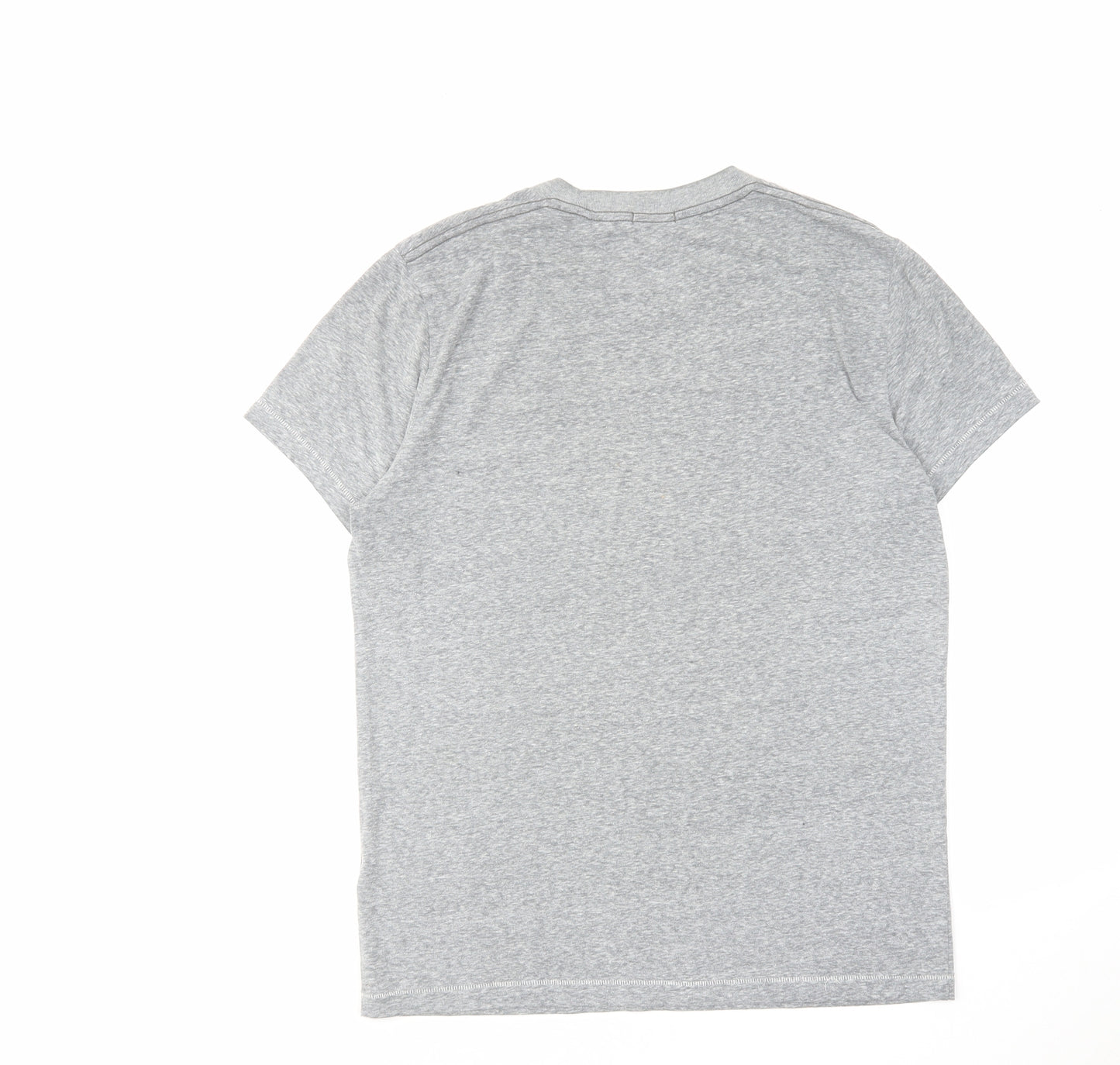 Abercrombie & Fitch Mens Grey Cotton T-Shirt Size M Round Neck