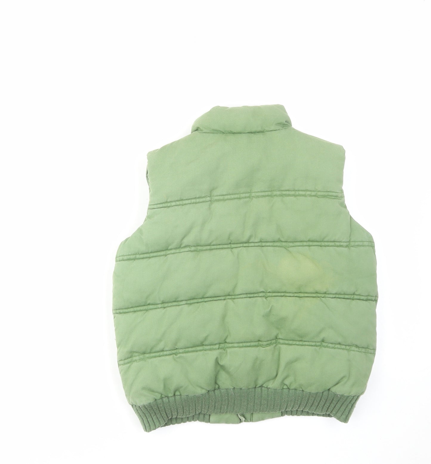 John Lewis Boys Green Gilet Jacket Size 8-9 Years Zip
