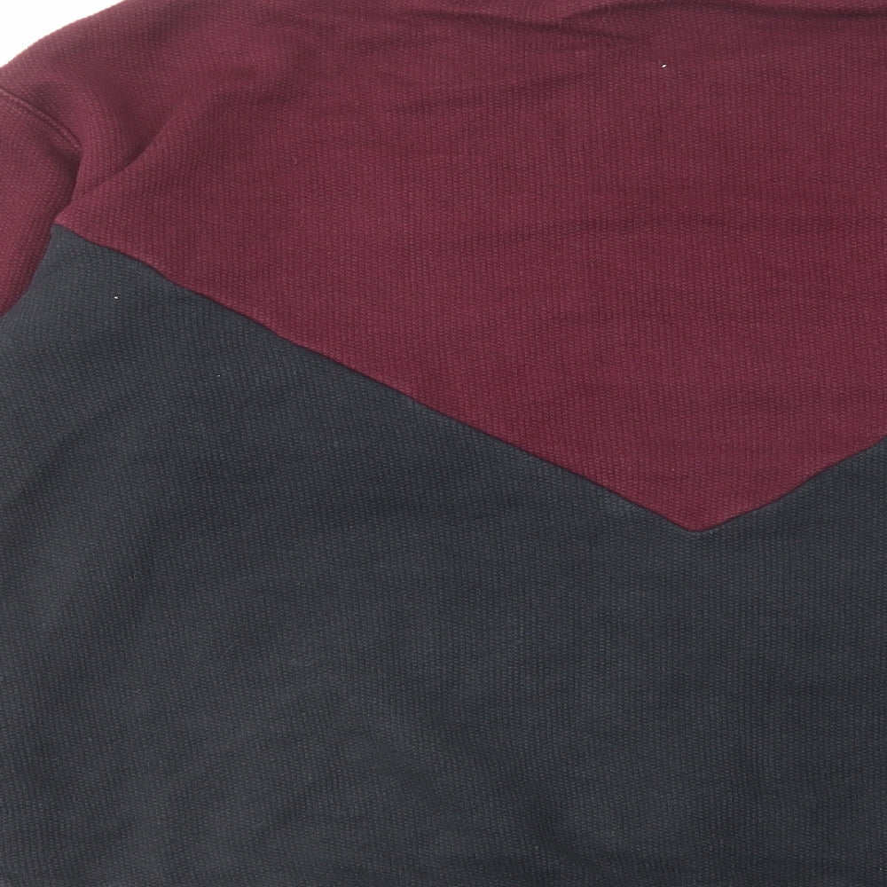 adidas Womens Multicoloured Colourblock Polyester Pullover Sweatshirt Size 12 Pullover - Logo