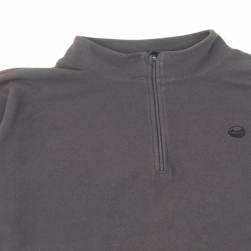 Wrangler Mens Grey Polyester Pullover Sweatshirt Size L