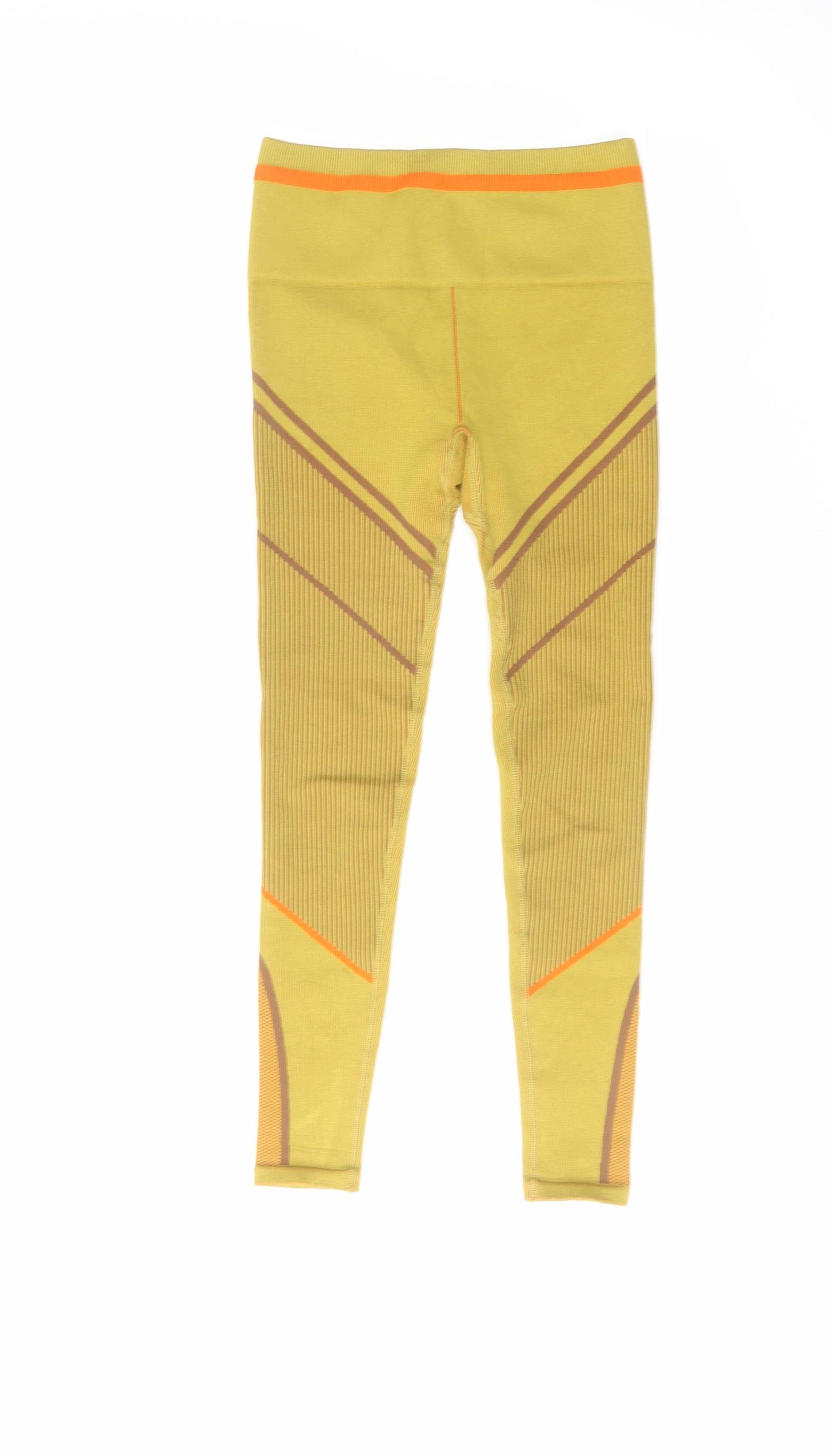 Fabletics Womens Yellow Geometric Polyester Compression Leggings Size S L26 in Regular Pullover
