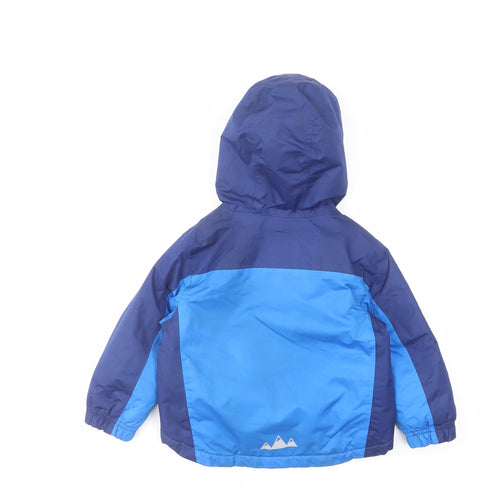 Wild Winter Boys Blue Rain Coat Coat Size 12-18 Months Zip