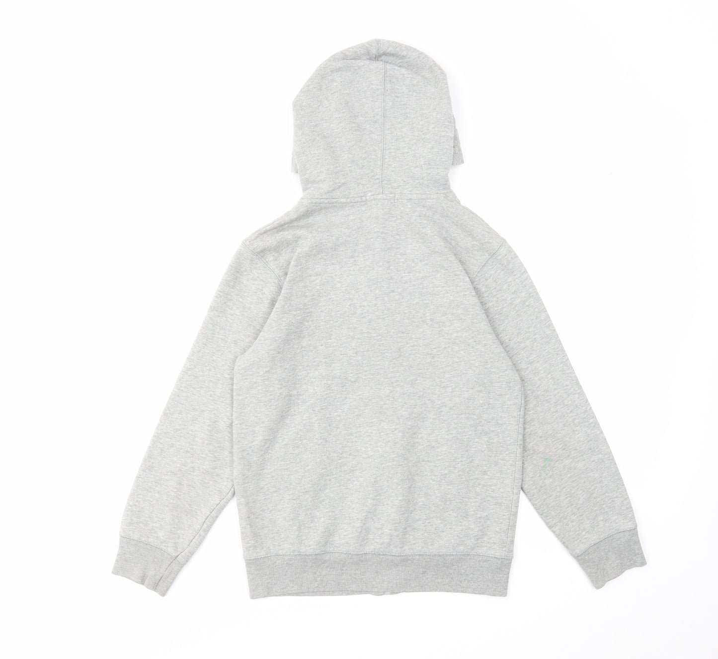 Gap Boys Grey Cotton Full Zip Hoodie Size 10-11 Years Zip