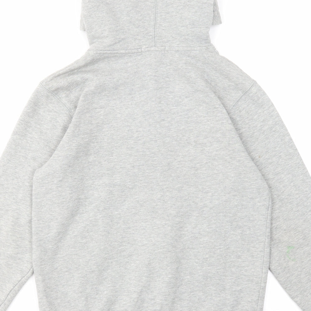 Gap Boys Grey Cotton Full Zip Hoodie Size 10-11 Years Zip